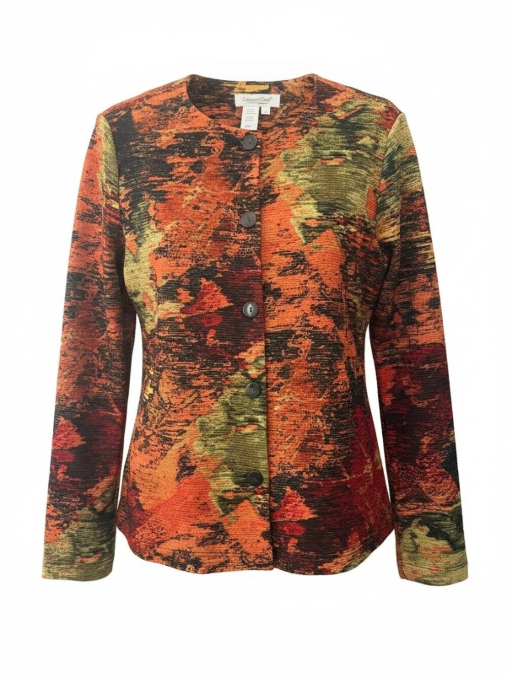 🍁 Coldwater Creek Textured Button-Front Cardigan — Size M